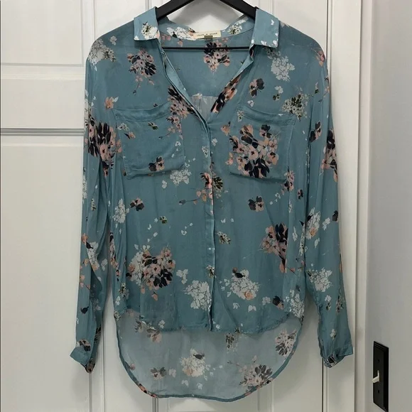 Cloth & Stone V Neck Hidden Button Up Lightweight Long Sleeve Bundle - Sz Small - Picture 12 of 15